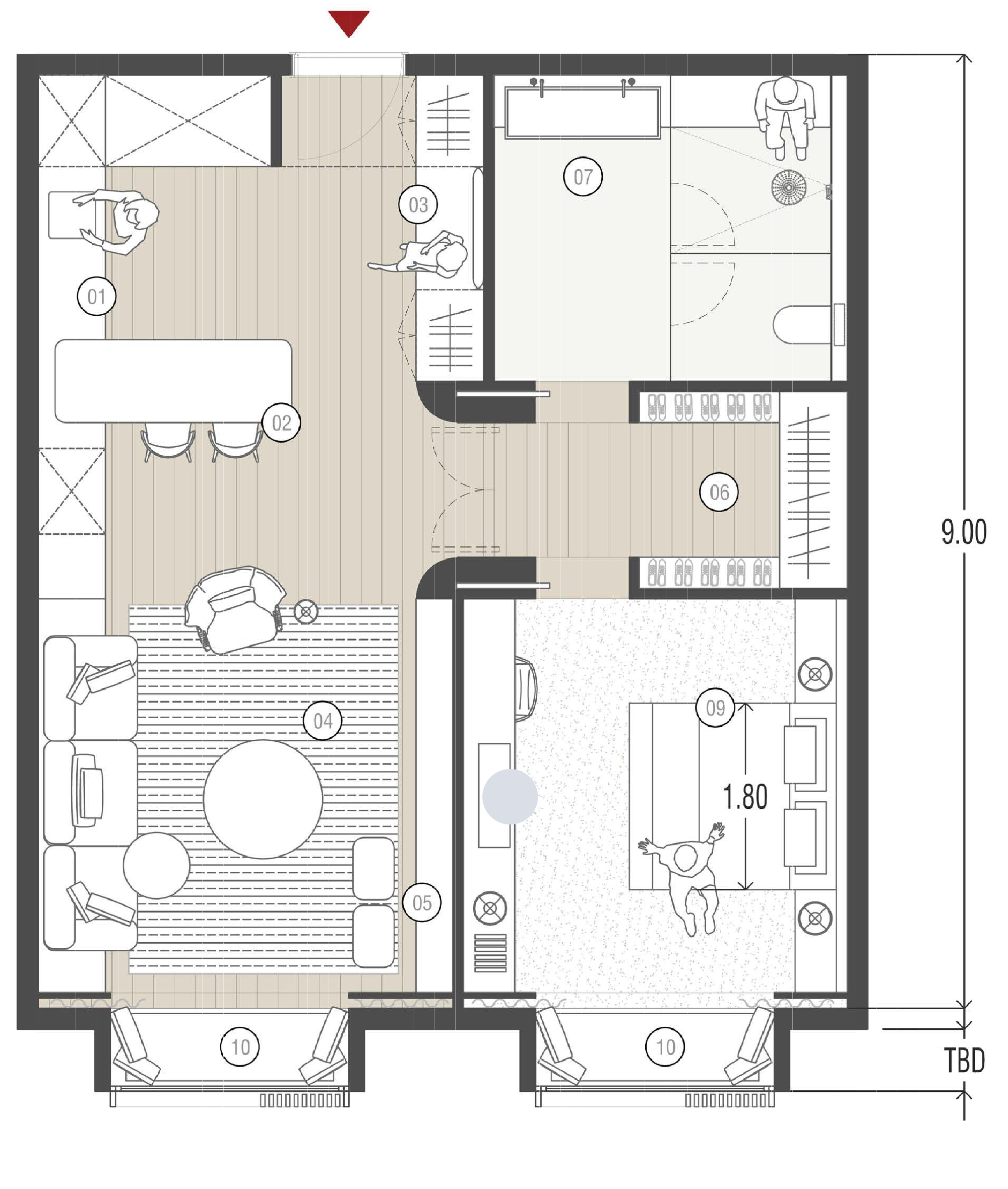 Two Bedroom Type A